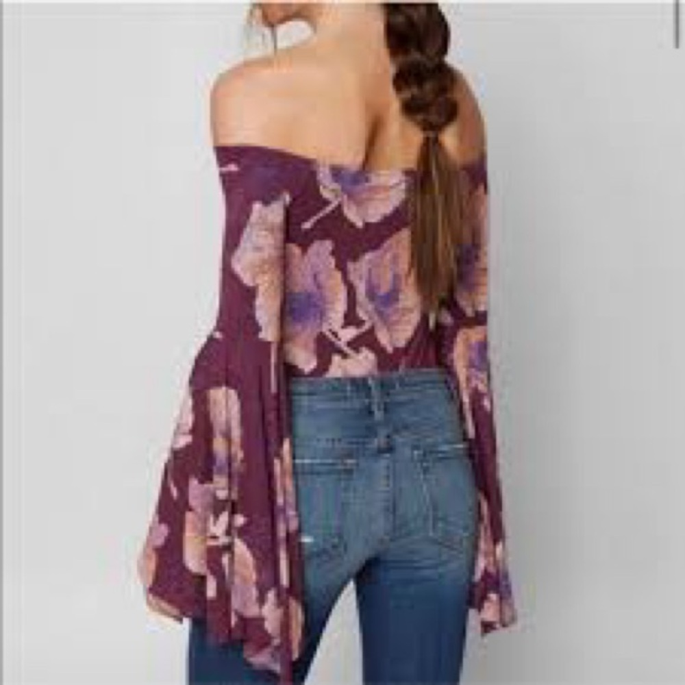 Free people birds of paradise top Floral Off-Shoulder Top - Picture 2 of 7